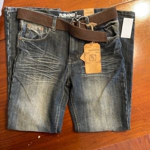 Boys size 14 distressed boot cut jeans. Tag on